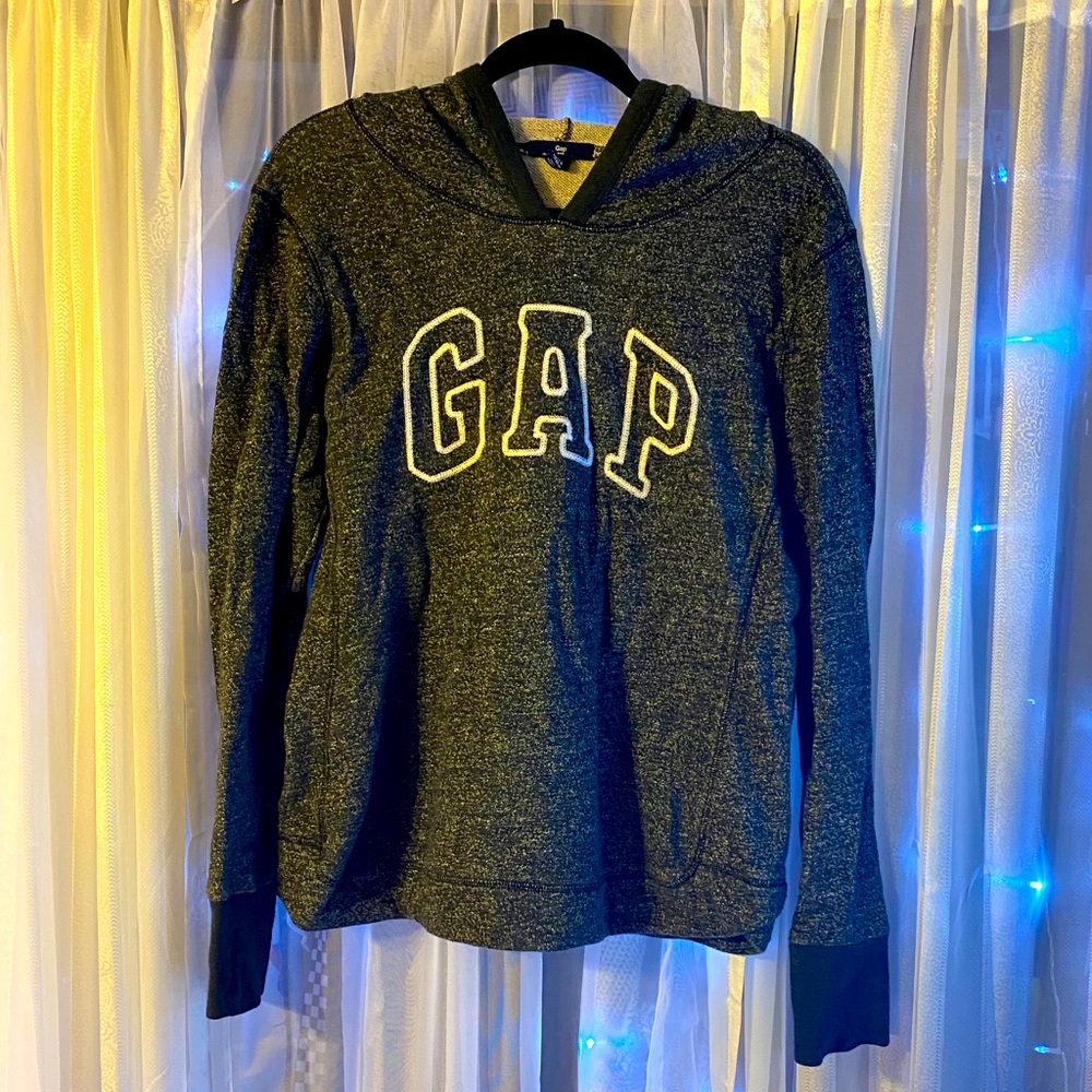 GAP heather grey hooded sweatshirt